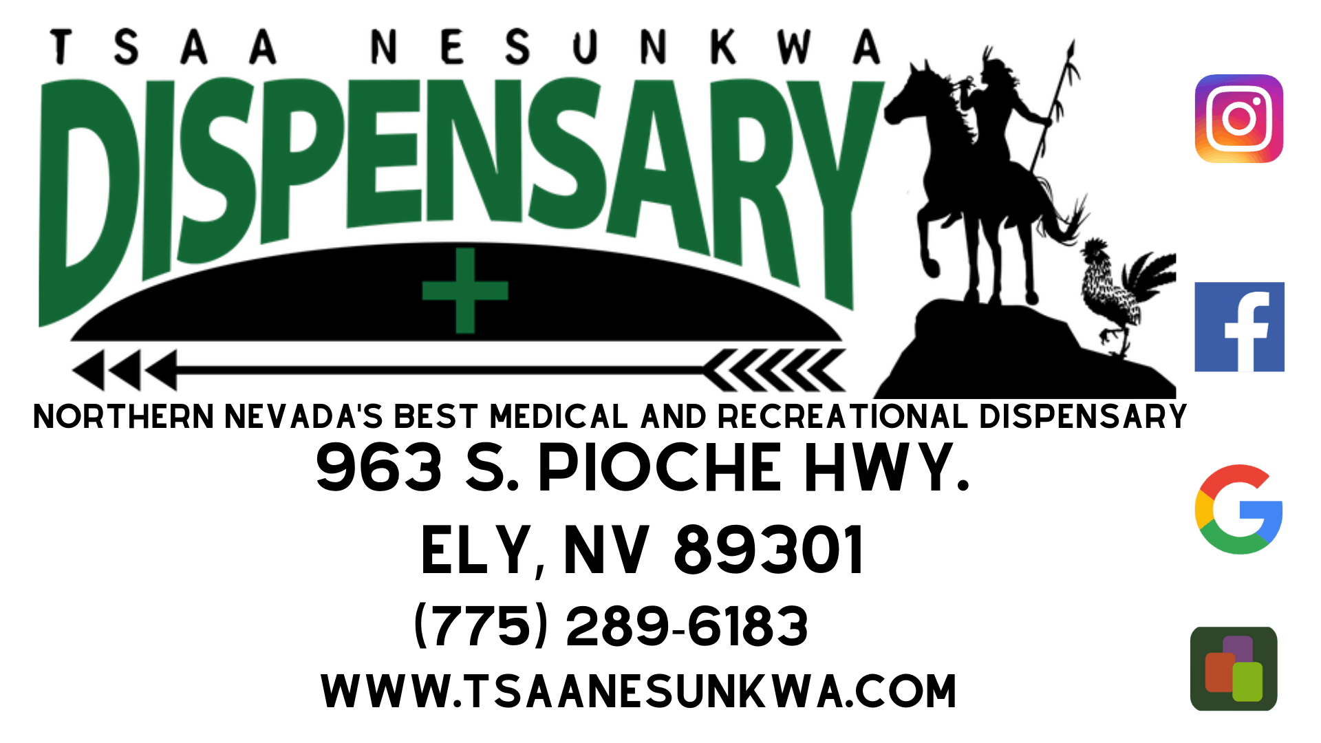 Tsaa Nesunkwa Dispensary Ely, NV Dispensary Leafly